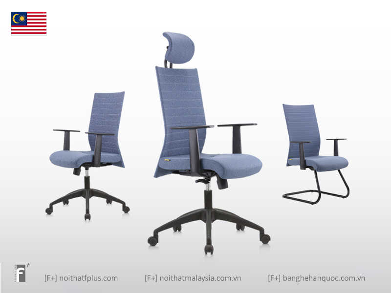 3 dòng ghế nhân viên đồng bộ thiết kế với ghế trưởng phòng