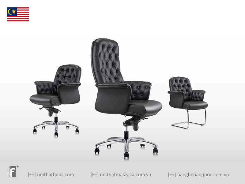 3 dòng ghế nhân viên đồng bộ thiết kế với ghế trưởng phòng