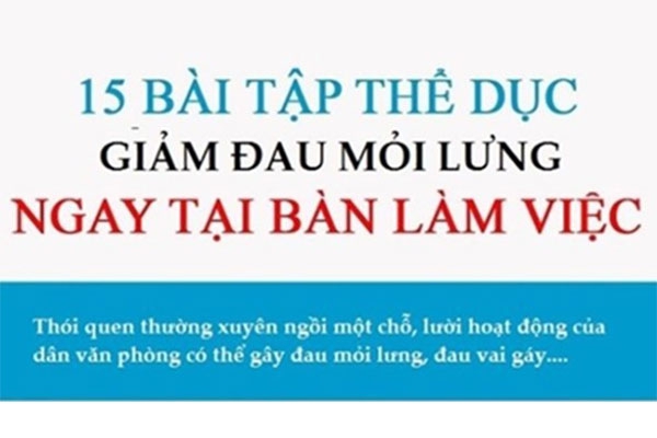 CÁCH CHỮA ĐAU VAI GÁY CHO DÂN VĂN PHÒNG