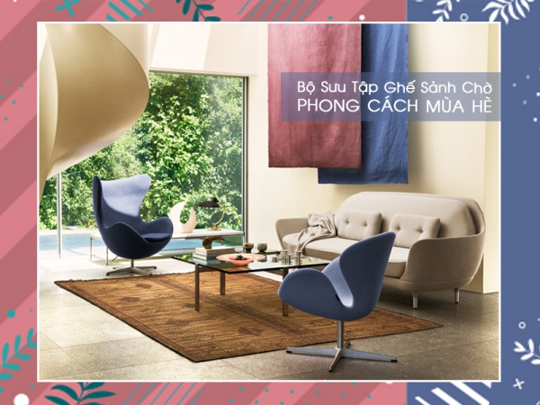 Bộ sưu tập ghế sảnh chờ phong cách mùa hè mới