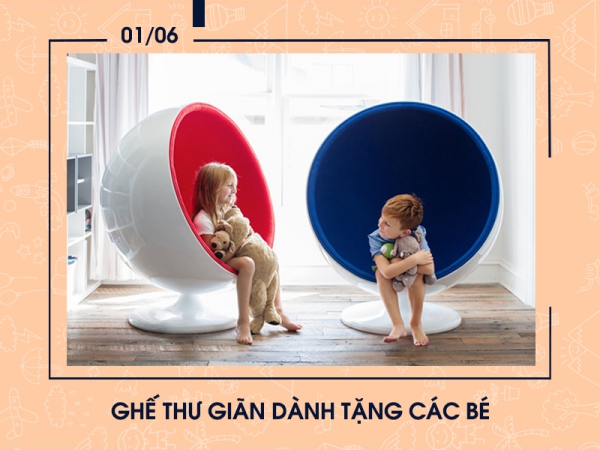 Những mẫu ghế thư giãn dành tặng các bé - Món quà yêu thương ngày Quốc tế thiếu nhi