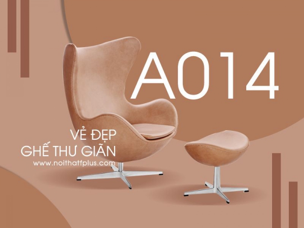 Ghế thư giãn quả trứng Eggchair F- A014- Đường cong nghệ thuật từ những năm 1958