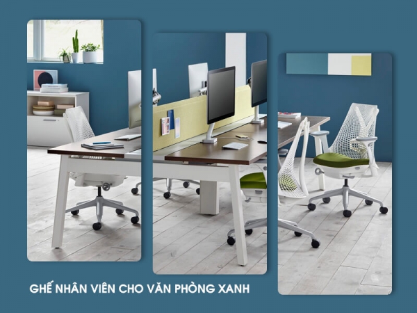 Lựa chọn ghế nhân viên như nào để phù hợp với văn phòng xanh?