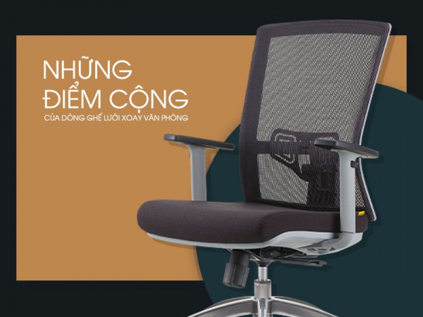 Top 5 ưu điểm của dòng ghế lưới xoay văn phòng cho nhân viên