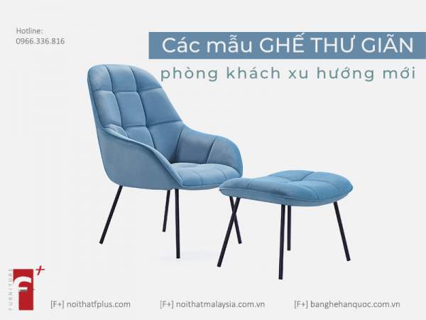 Các mẫu ghế thư giãn tại phòng khách xu hướng sống mới