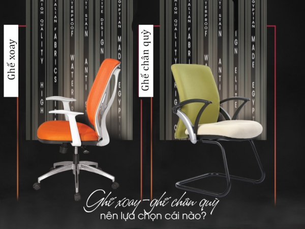 Ghế ngồi xoay nhân viên hay ghế chân quỳ tốt hơn?