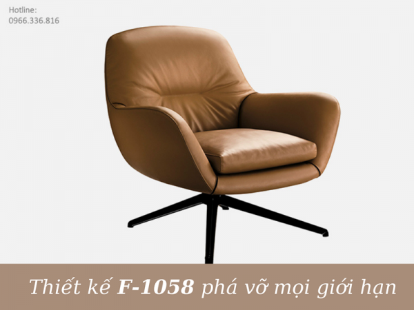 Ghế phòng chờ bọc da F-1058 - thiết kế phá vỡ mọi giới hạn