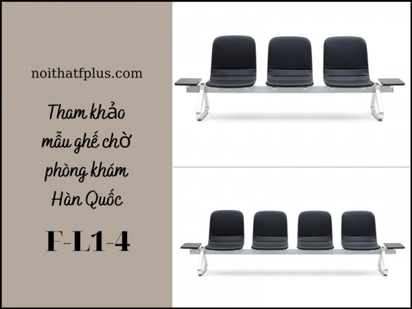 Mua ghế chờ phòng khám - tìm hiểu ngay về mẫu ghế Hàn Quốc F-L1-4