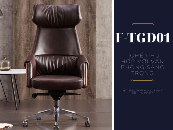 Ghế giám đốc gỗ F-TGD01- mẫu ghế phù hợp với văn phòng sang trọng