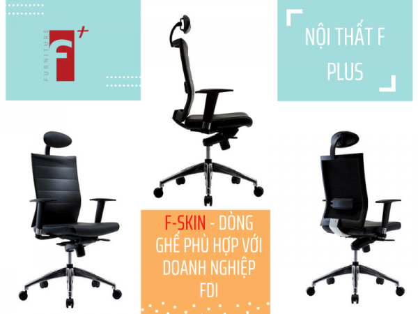 Ghế làm việc giám đốc F-SKIN – mẫu ghế xịn cho doanh nghiệp FDI