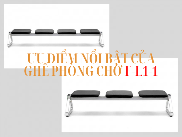 4 ưu điểm nổi bật của ghế chờ bọc da Hàn Quốc F-L1-1