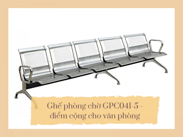 Ghế phòng chờ GPC04I-5 cho văn phòng đẹp hoàn hảo