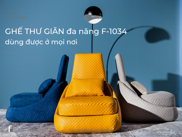 Ghế thư giãn đa năng F-1034 dùng được ở mọi nơi
