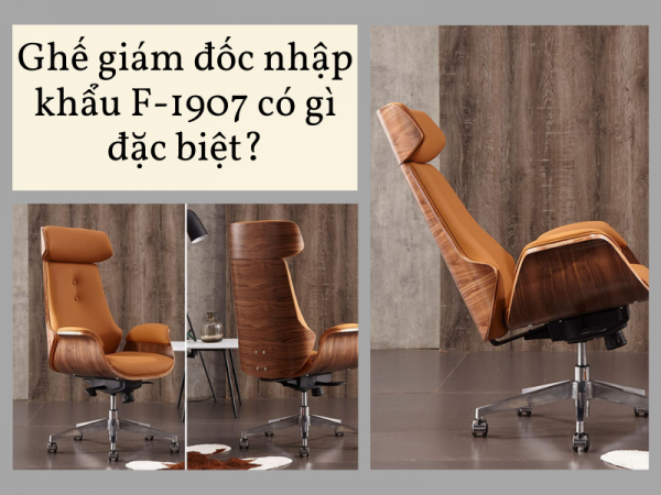 Ghế văn phòng cho giám đốc nhập khẩu F-1907 có gì đặc biệt?