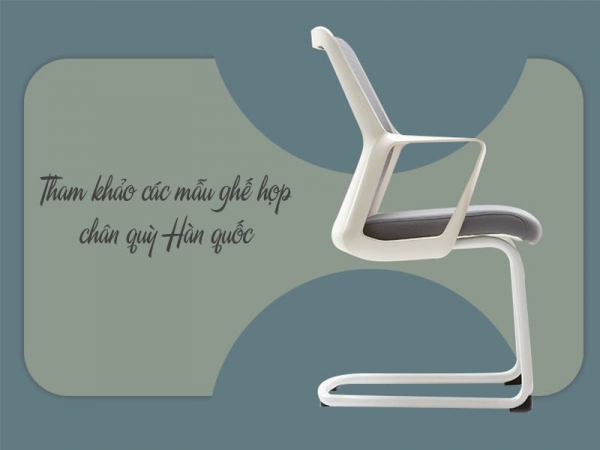 Top ghế phòng họp chân quỳ cao cấp Hàn quốc