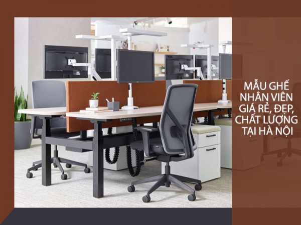 Top ghế nhân viên giá rẻ, đẹp, chất lượng tại Hà Nội